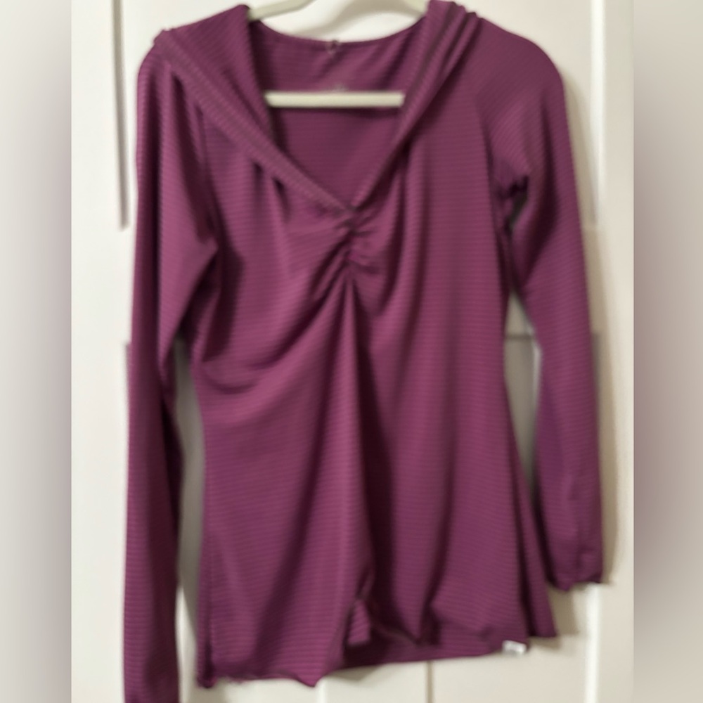 PRANA Perry Stripped Pullover Hoodie Size Small